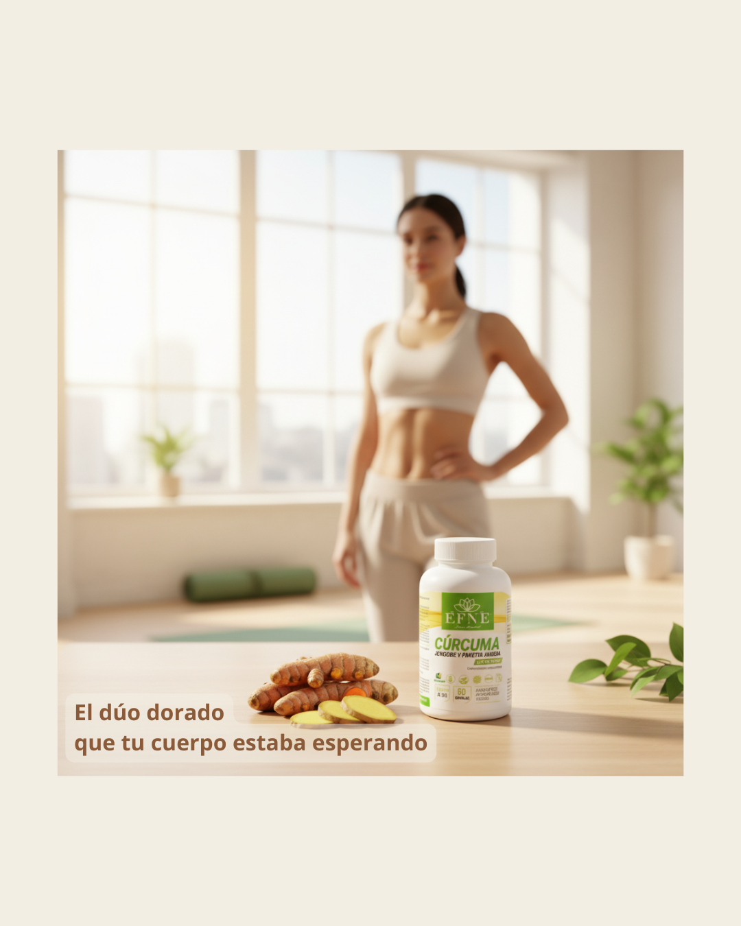 Cúrcuma + Jengibre + Pimienta Negra EFNE — antiinflamatorio