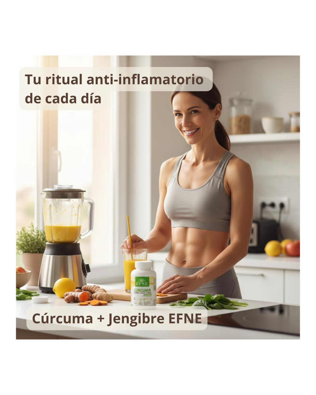 Cúrcuma + Jengibre + Pimienta Negra EFNE — antiinflamatorio